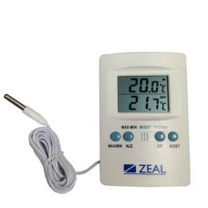 Digital Thermometer for Indoor/Outdoor (Sensor) range -50 to + 70°C Digital Thermometer with Probe  P1000 ZEAL UK
